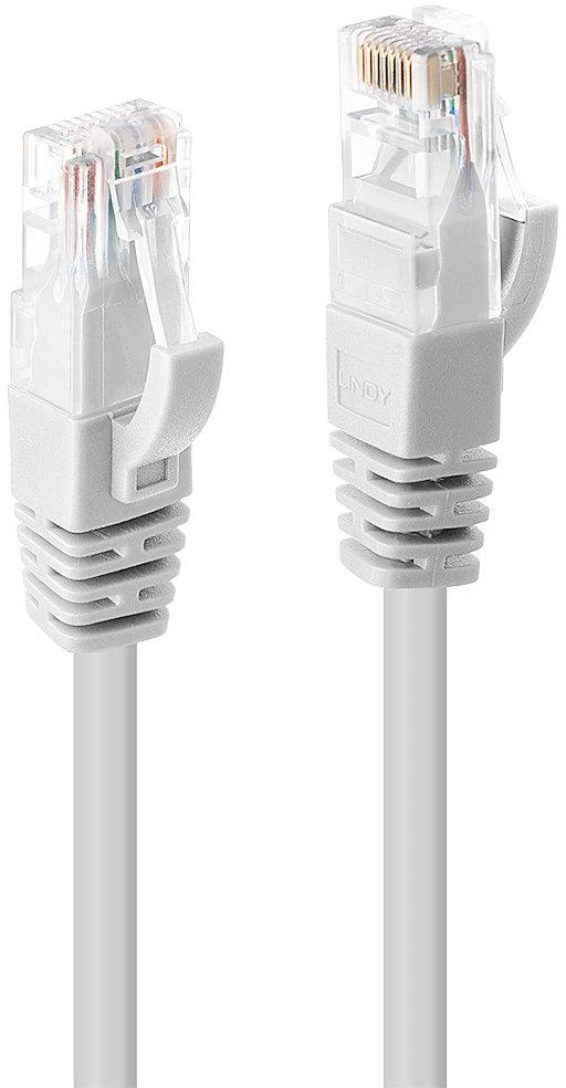 Lindy U/UTP Flat PatchCord Cat6. CU. Juodas. 0.3m
