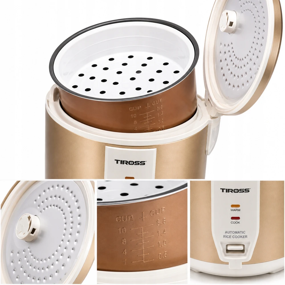Tiross Garų puodas 1,8 l / 700 w