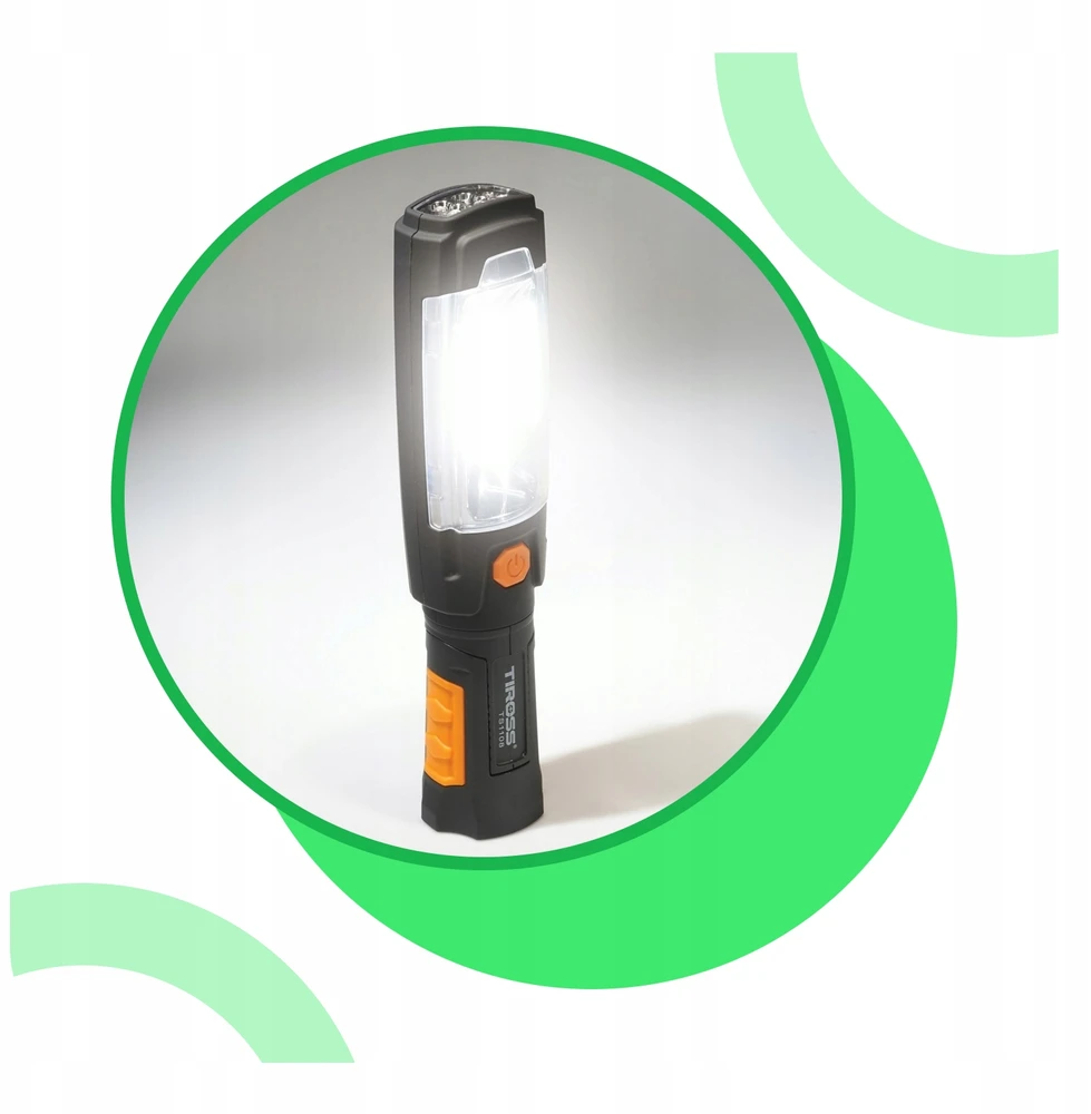 TIROSS akumuliatorinis žibintas 3W COB TS-1108