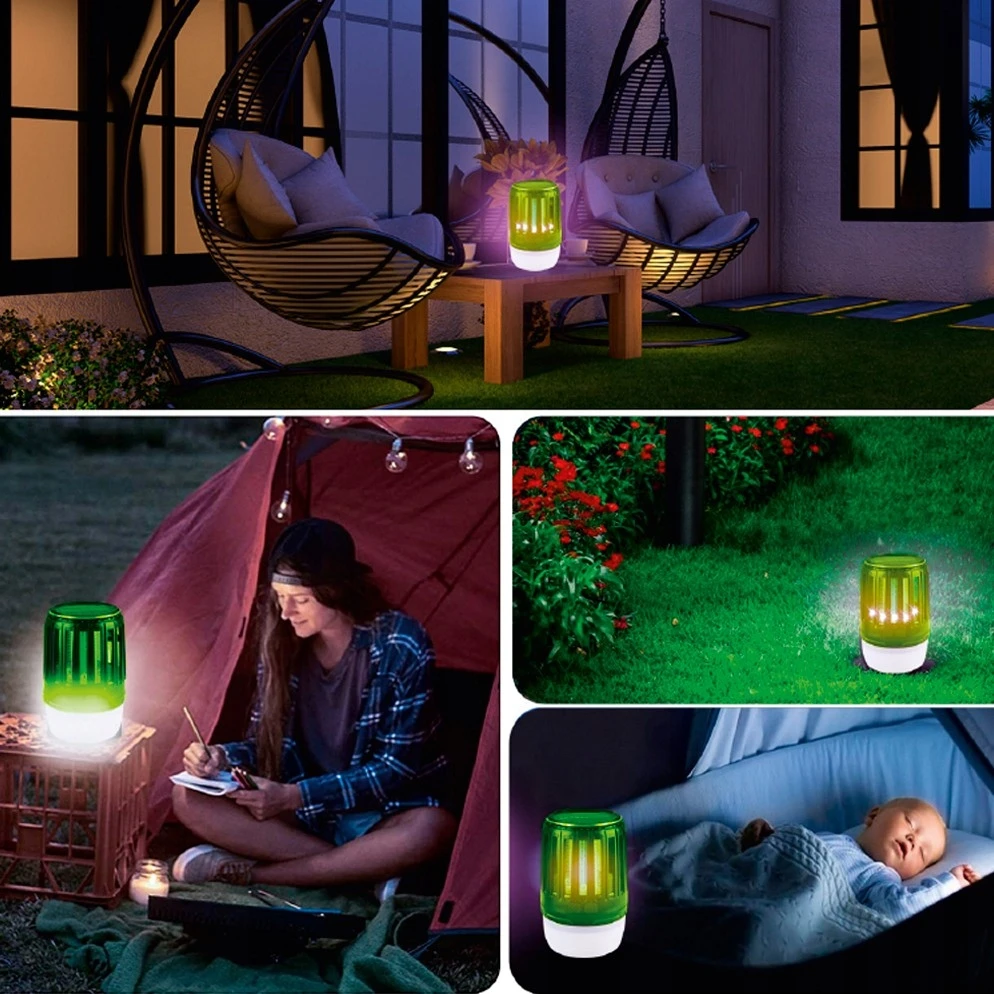Tiross TS2294 LED UV lempa naikinanti vabzdžius 1200 mAh kempingo USB