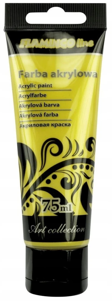 Titanum Akriliniai dažai Flamingo Line, geltoni perlo, 75ml