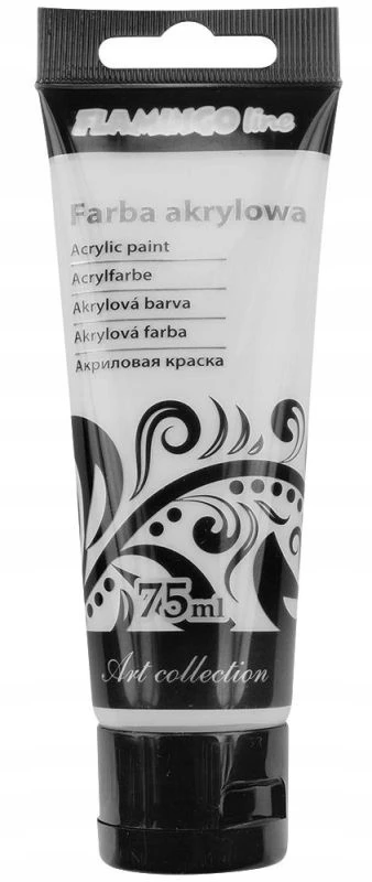 Titanum Akriliniai dažai Flamingo Line, sidabriniai, 75ml