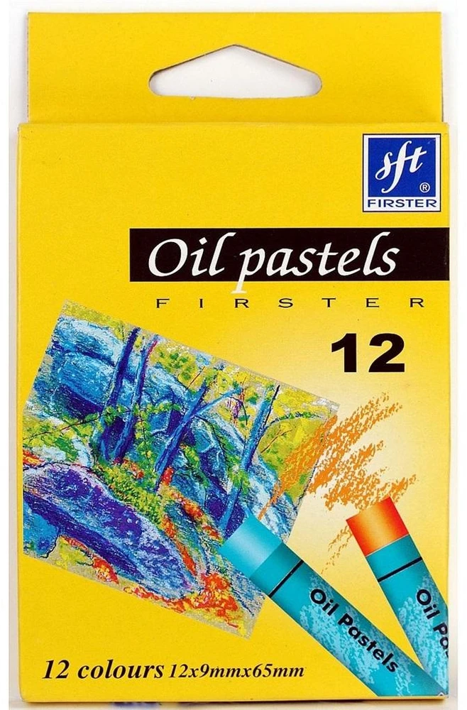 Titanum Apvalios aliejinės pastelės vaikams 12 spalvų