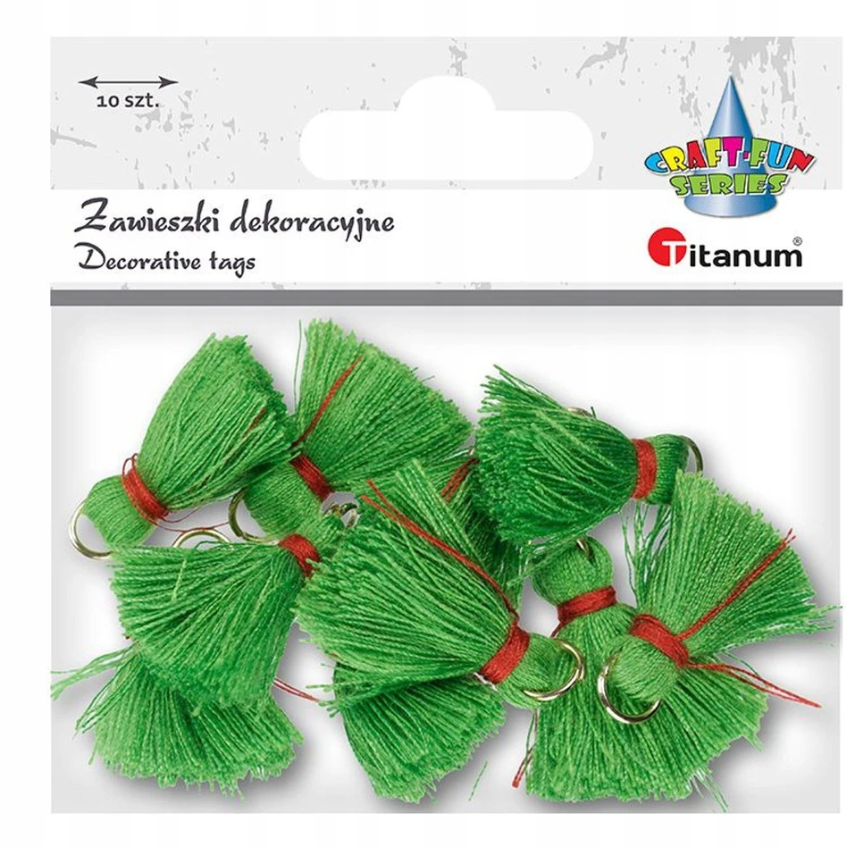 Titanum Dekoratyviniai kutai, žali, 10 vnt.