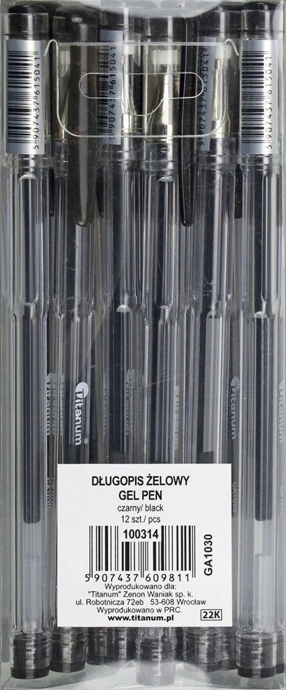 Titanum Gelinis Rašiklis Automatinis Raudonas 100339