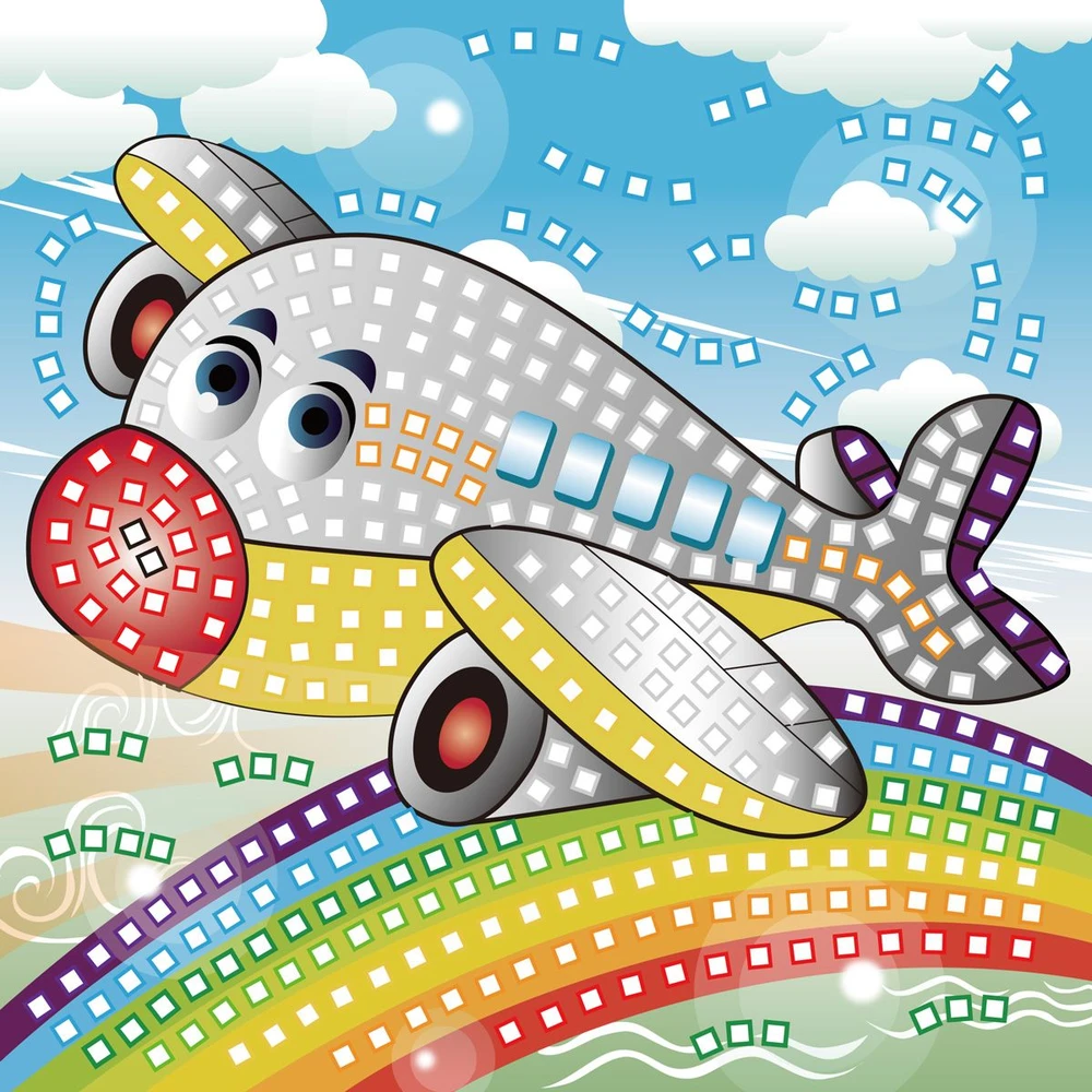 Titanum Glitter AIRPLANE Fun&Joy mozaika (FJSR2202)