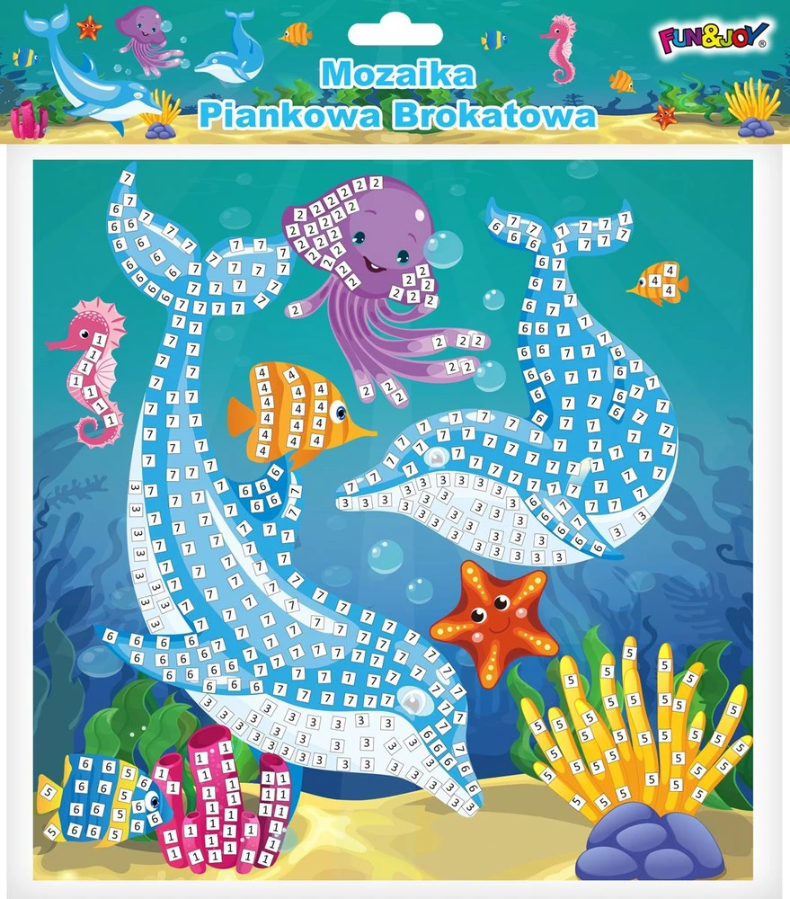 Titanum Glitter DOLPHINS Fun&Joy mozaika (FJSR2202-8)