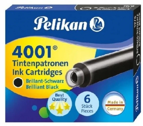Titanum Juodi rašalo kasetės kaligrafijai, 10 vnt.