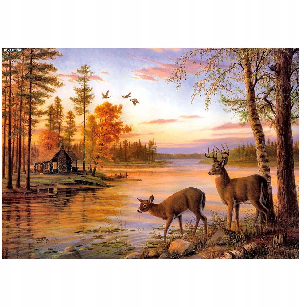 Norimpex Titanum Kūrybinis rinkinys Deimantinė mozaika 30x40cm Deer Flamingo Line (TMR12040)