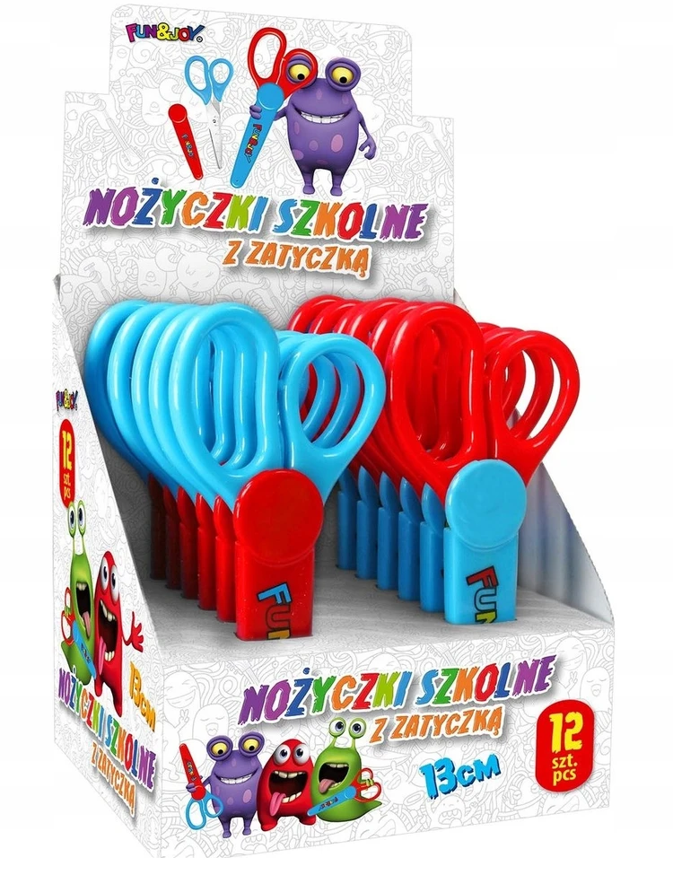 Titanum NOŻYCZKI FUN&JOY DLA DZIECI Z DĖKLAS 13CM Z MIARKĄ