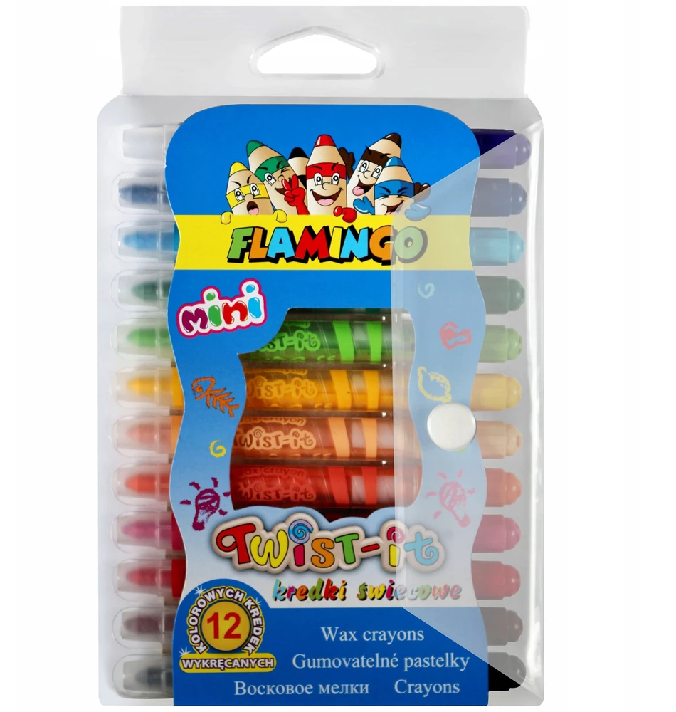 Titanum Vaikiškos "twist-it Mini" kreidelės, 12 spalvų