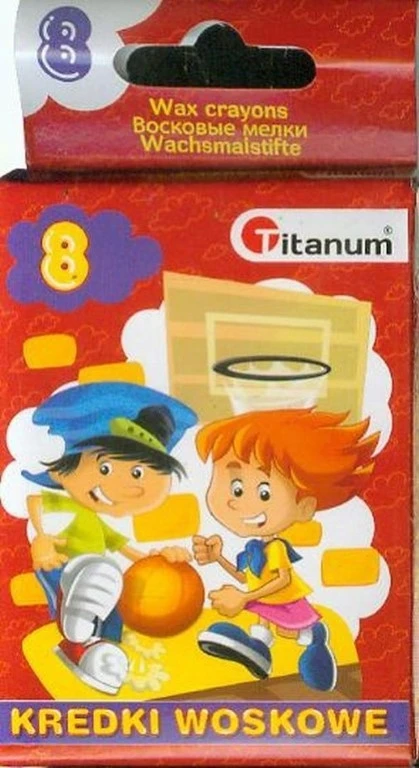 Titanum Žvakių vaškinės kreidelės 8 spalvų