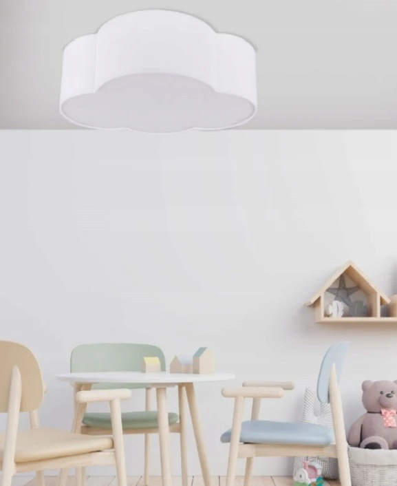 Sieninis šviestuvas Tk Lighting Kinkiet ścienny chmurka balta CLOUD do pokoju dziecka su pašvietimu lampy