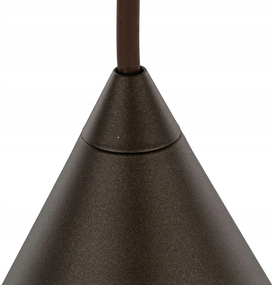 Tk Lighting Klasikinė rudos spalvos pakabinama lempa Cono Brown E27