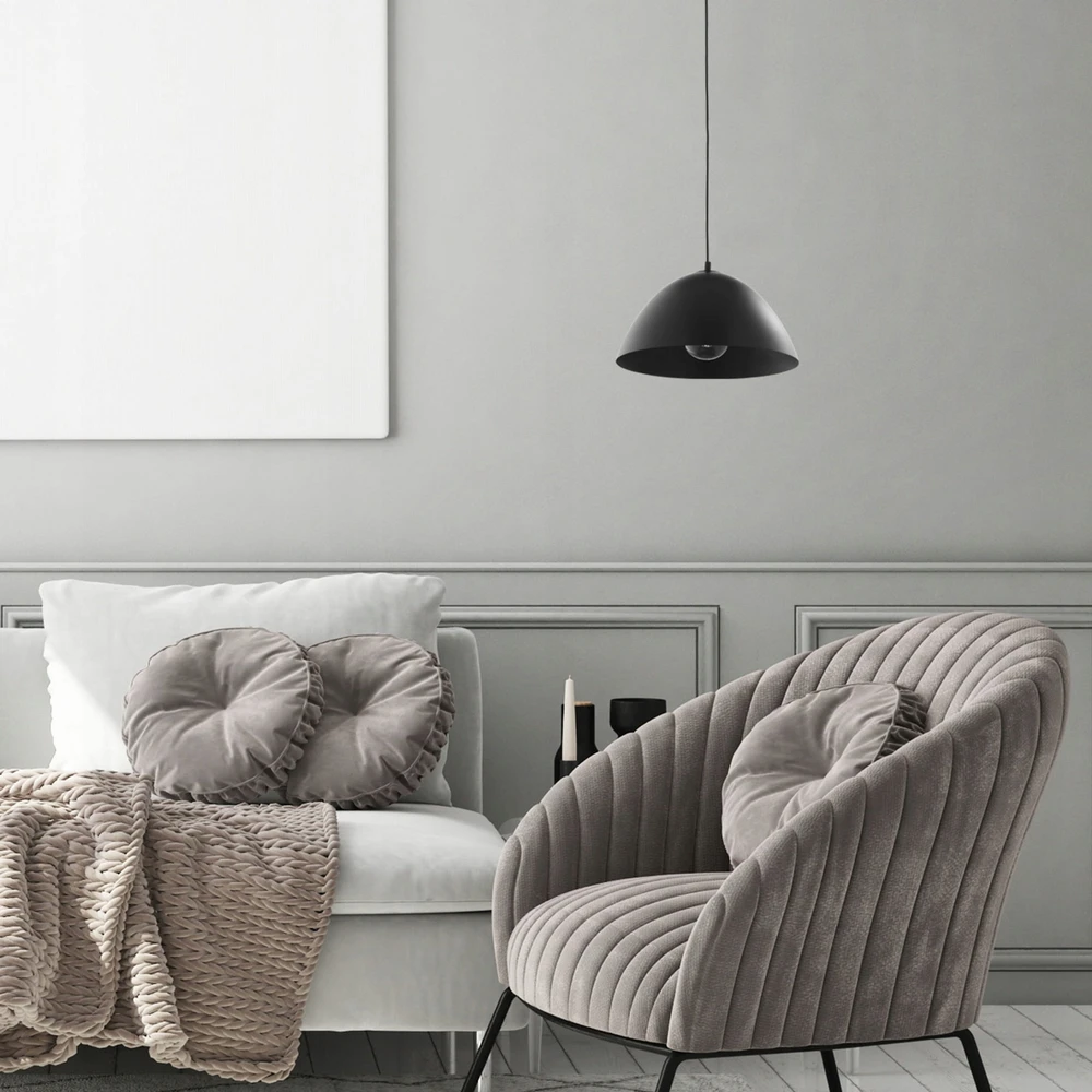TK Lighting Lampa wisząca na E27 do salonu metalowy klosz FARO 3194