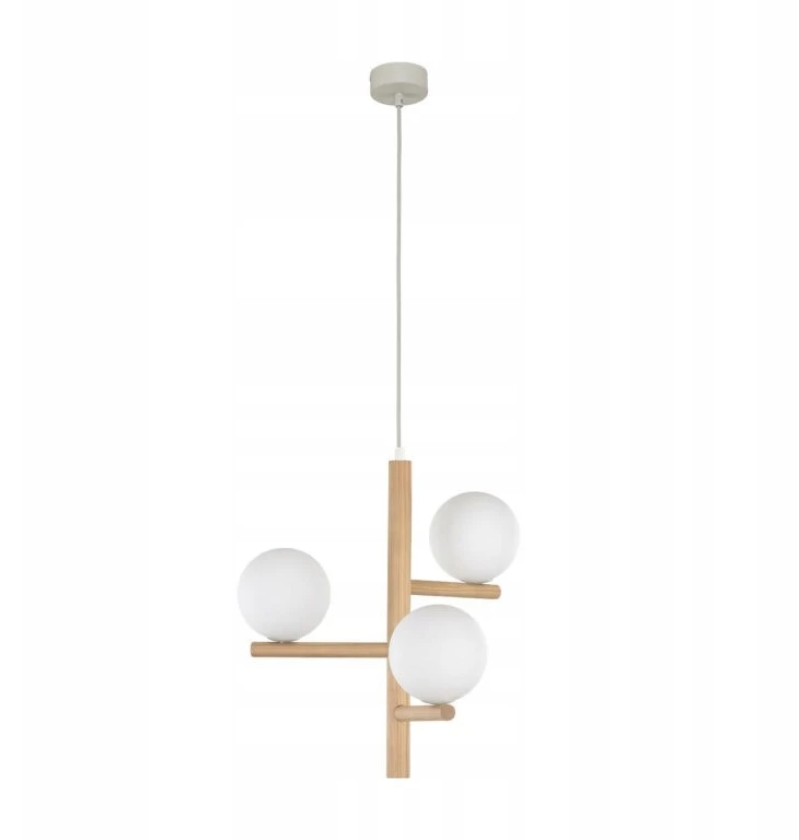 TK Lighting pakabinamas šviestuvas Estera Wood 6799, baltas