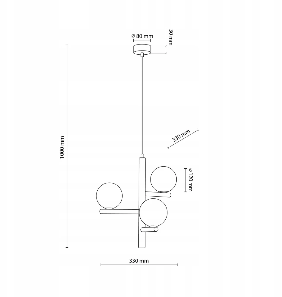 TK Lighting pakabinamas šviestuvas Estera Wood 6799, baltas