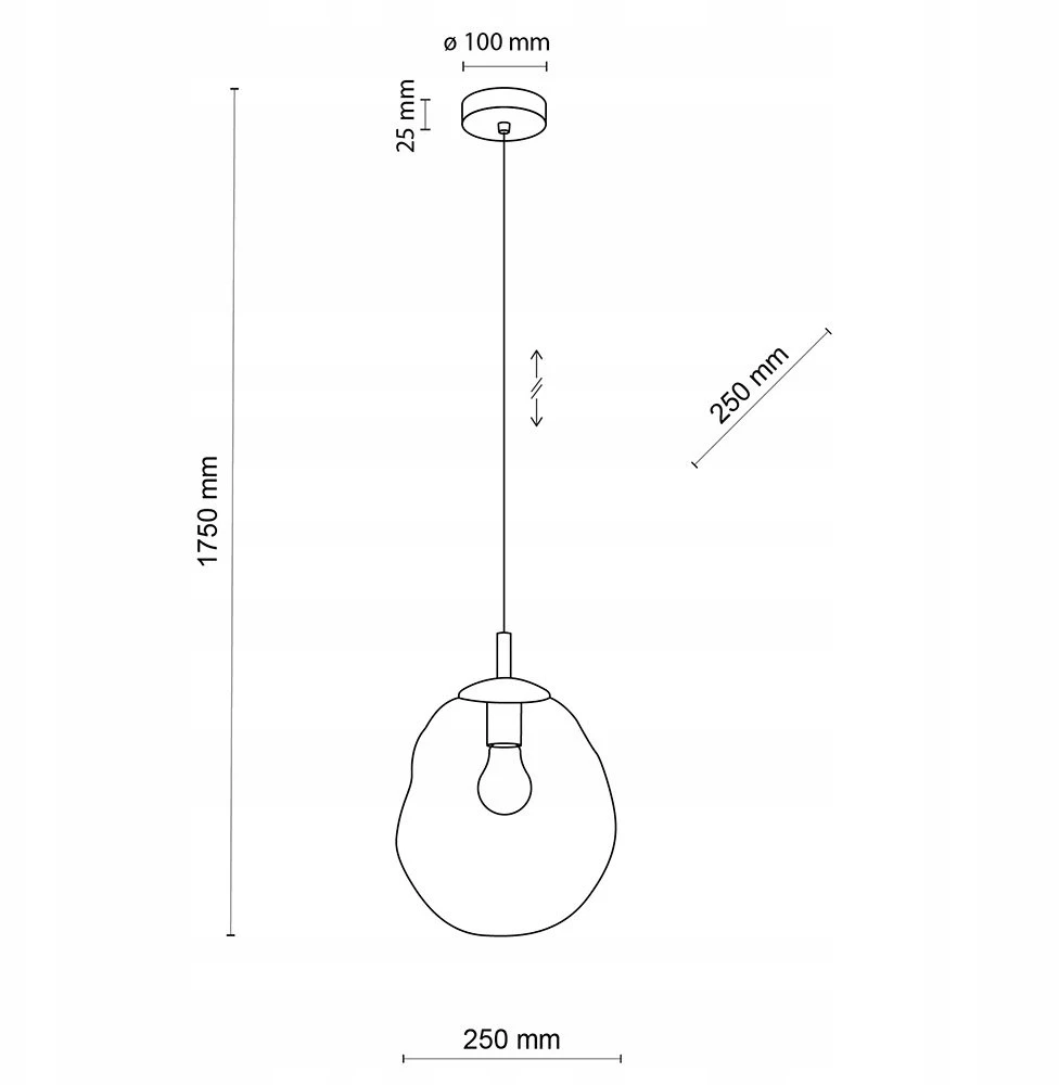TK Lighting pakabinamas šviestuvas Sol