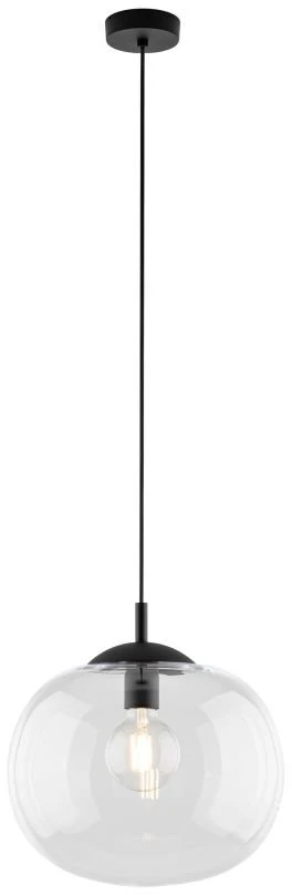 TK Lighting pakabinamas šviestuvas Vibe Transparent 30 4817, juodas