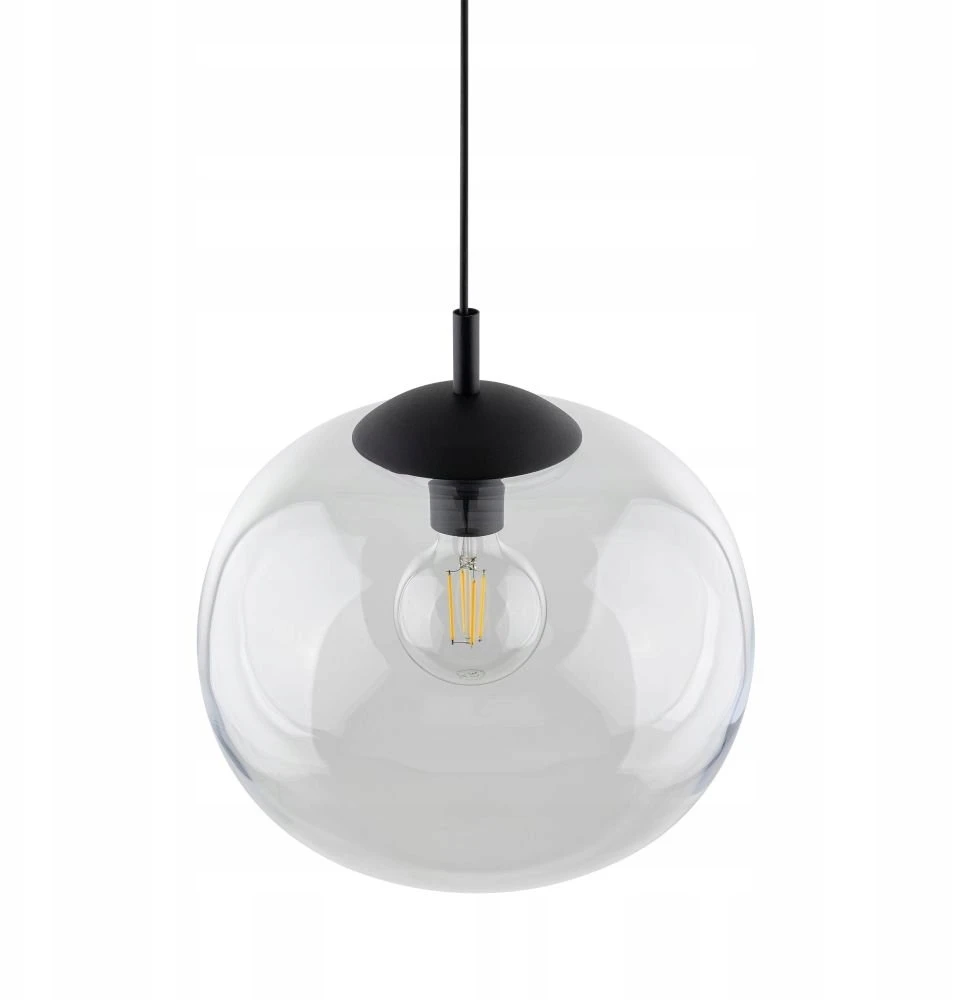 TK Lighting pakabinamas šviestuvas Vibe Transparent 30 4817, juodas