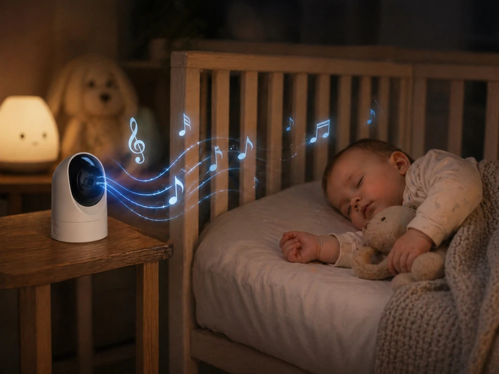 TKW Elektroninis kūdikio monitorius su 5 colių HD kamera 4000 mAh naktinio VOX laikiklio sukimosi 355 diapazonas