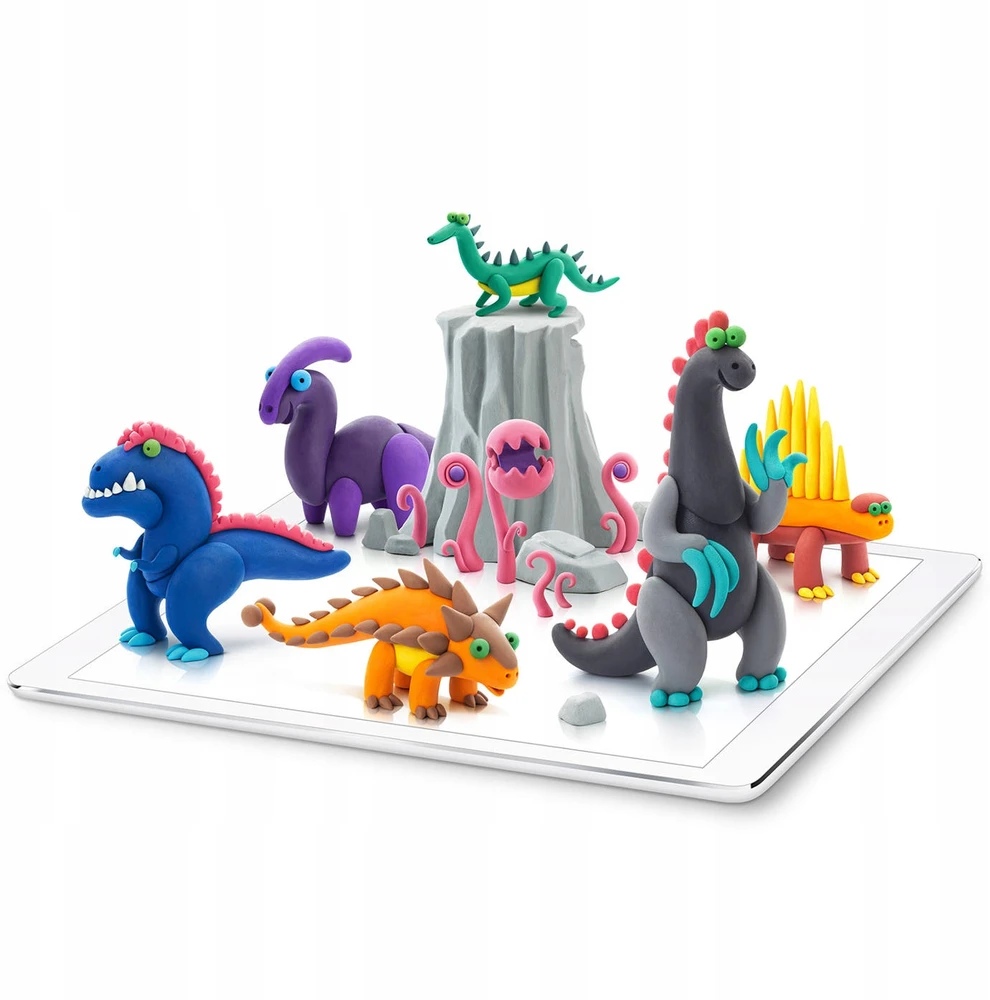 TM Toys Masa plastyczna Hey Clay Rinkinys Mega Dinozaury