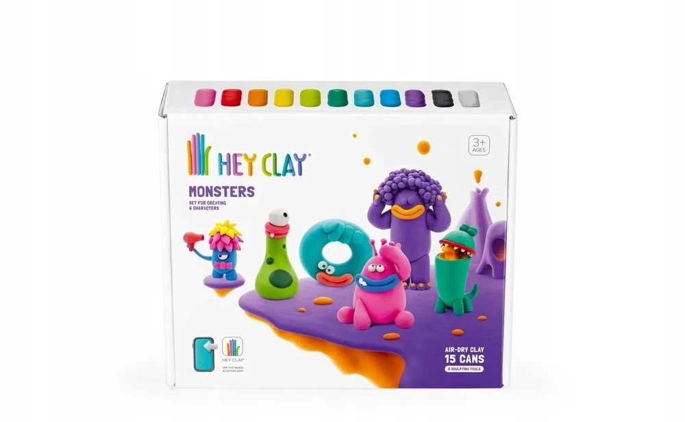 TM Toys TMT HeyClay rinkinukas Monsters 15 vnt. pakuotė HCL15018 07896