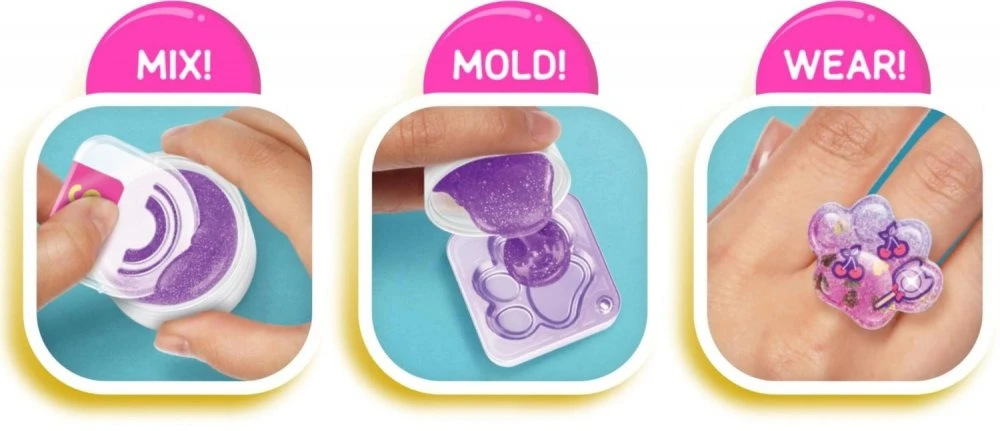 TM Toys JELLI REZ. PAPUOŠALŲ GAMYBOS RINKINYS - GYVŪNAI