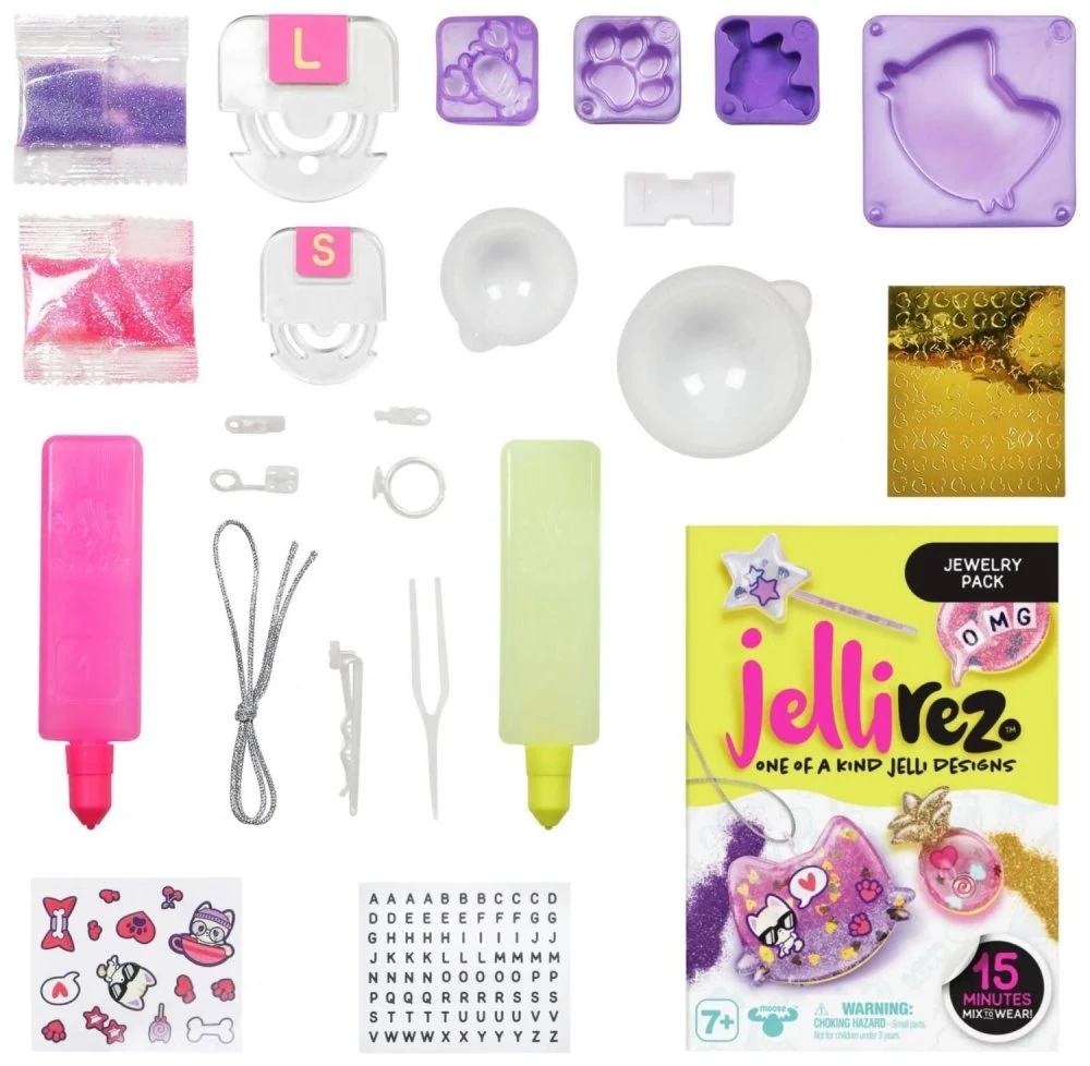 TM Toys JELLI REZ. PAPUOŠALŲ GAMYBOS RINKINYS - GYVŪNAI