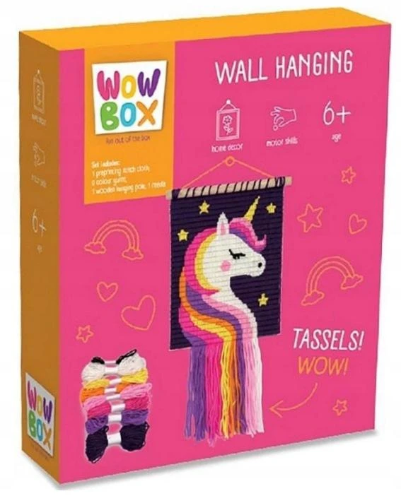 TM Toys MACRAME UNICORN SIUVINIMO RINKINYS DIY WOW BOX 6+