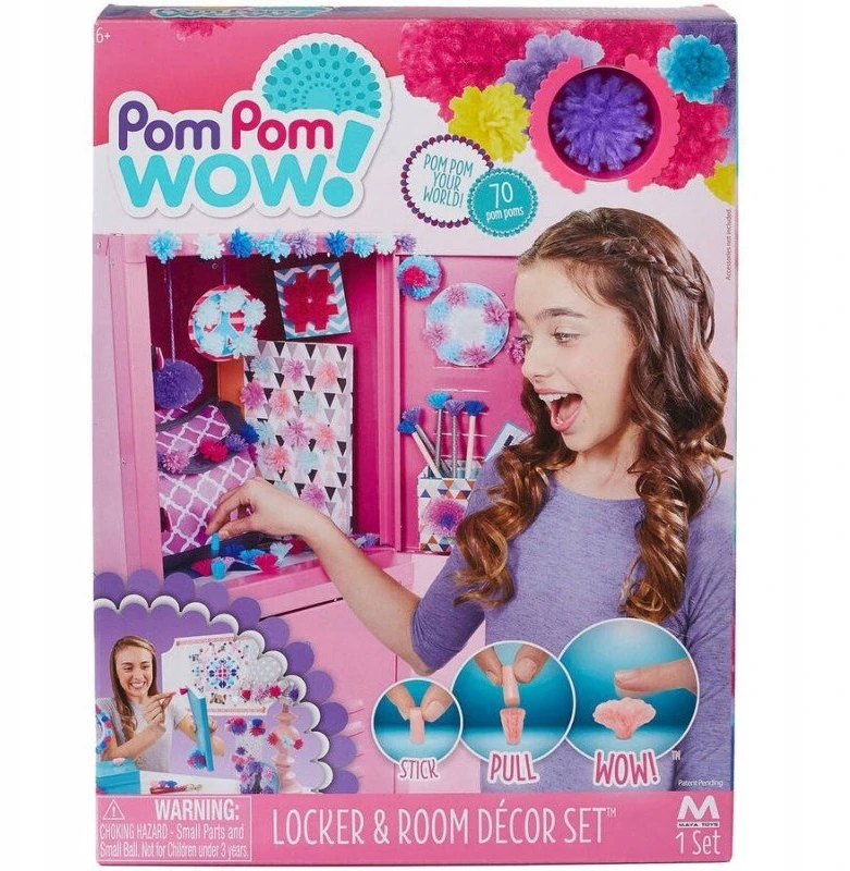 TM Toys POM POM WOW! Dekoratyvinių Pom Poms rinkinys 70 Pom Pom