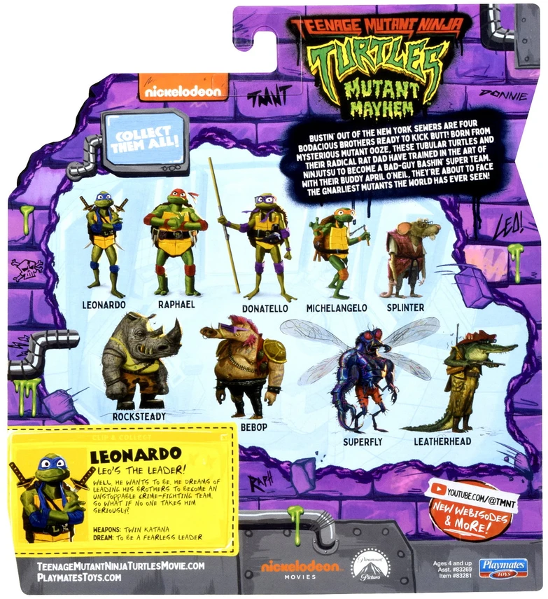 Mutant TMNT figūrėlė Leonardo, 83281