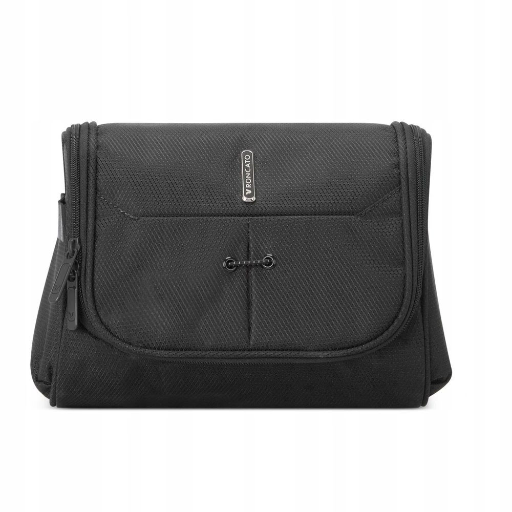 Toaleto krepšys - RONCATO - Ironik 2.0 - 25 cm - Juodas - Lankstus