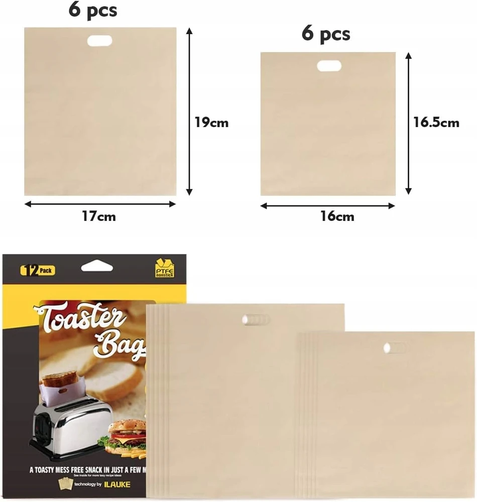 TOAster BAGS 12 Vnt., NAUDOJIMAI, NELIPAMI