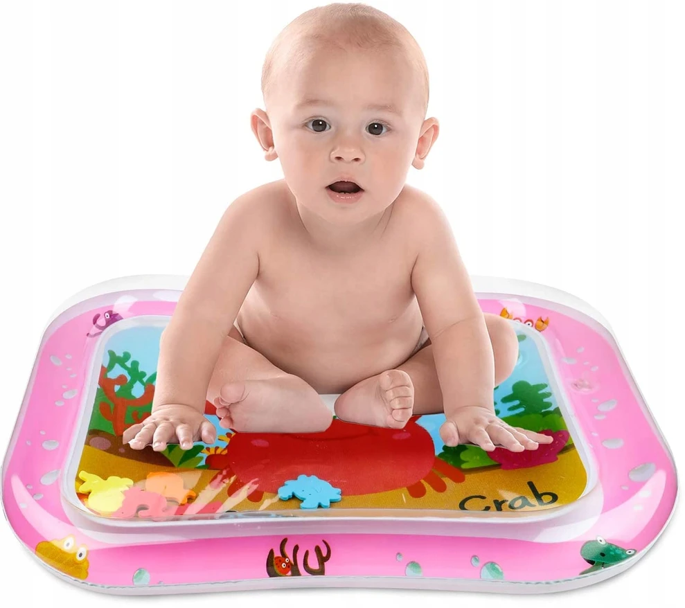 Tobbi-Toys PRIPUKIMAS VANDENS JUTIKLIO KILĖLIS KŪDIKIAMS XXL 66 x 50cm ROŽINĖS
