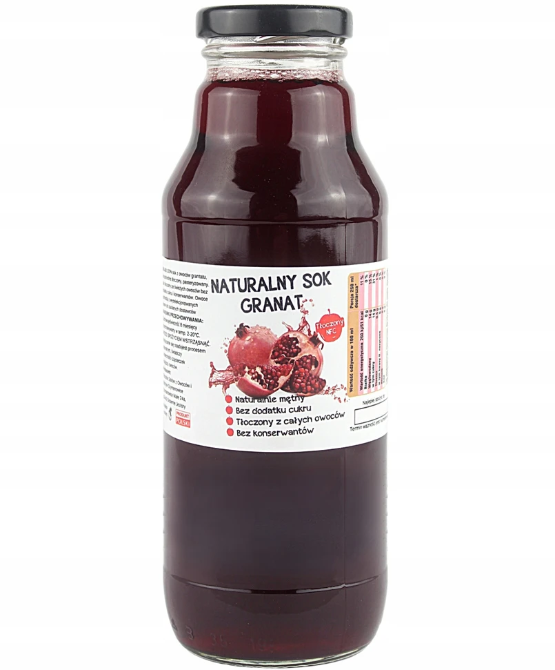 Tocznia Szymanowice GRANATO SULTYS 100% Natūralus PRESSED NFC stiklinis buteliukas 700ml