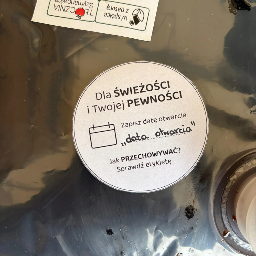 Tocznia Szymanowice VYŠNIŲ SULČIOS PRESUOTA VYŠNĖ 100% NFC NATURAL HEALTHY FRESH 1,5 l