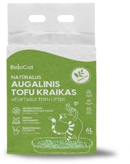 Belacor Belocat TOFU kraikas 6L/2,5kg (Pušies kvapo)