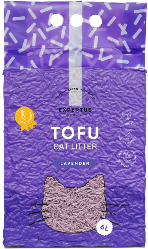 Kimo tofu kraikas katėms levandų kvapo, 6 l