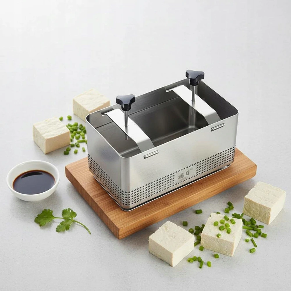 Tofu presas Lengvai valomas Nerūdijantis plienas Tofu presas, atsparus rūdims, didelis