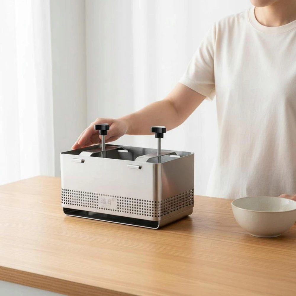 Tofu presas Lengvai valomas Nerūdijantis plienas Tofu presas, atsparus rūdims, didelis
