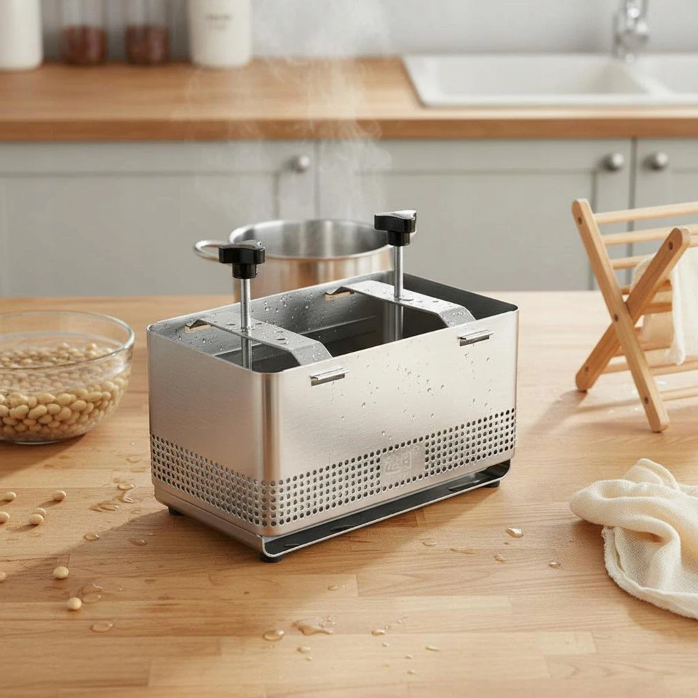 Tofu presas Lengvai valomas Nerūdijantis plienas Tofu presas, atsparus rūdims, didelis