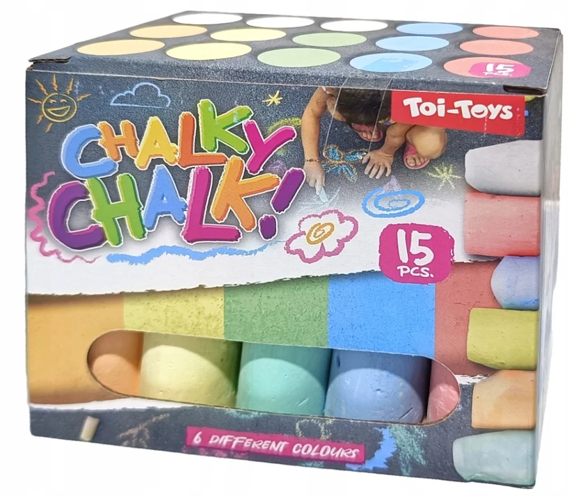 ToiToys Toi-Toys šaligatvio kreida 15 vnt