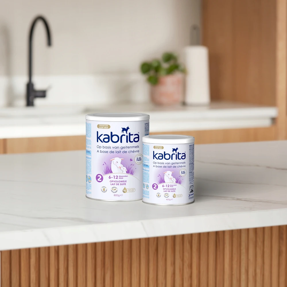 Tolesnis pienas su HMO ožkos pieno pagrindu, 6-12m, 800g Kabrita 2