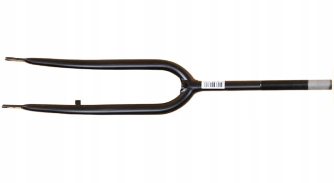 TOM fiksuota priekinė šakė - 28 colių - juoda - plienas - būgninis stabdis - 1090g
