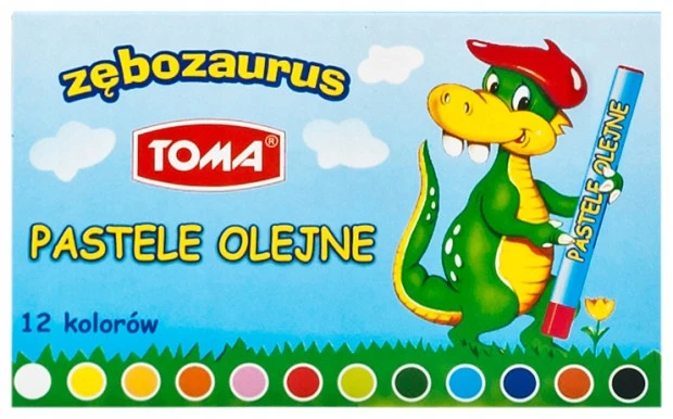 Toma alyviniai pieštukai, 12 spalvų, de luxe