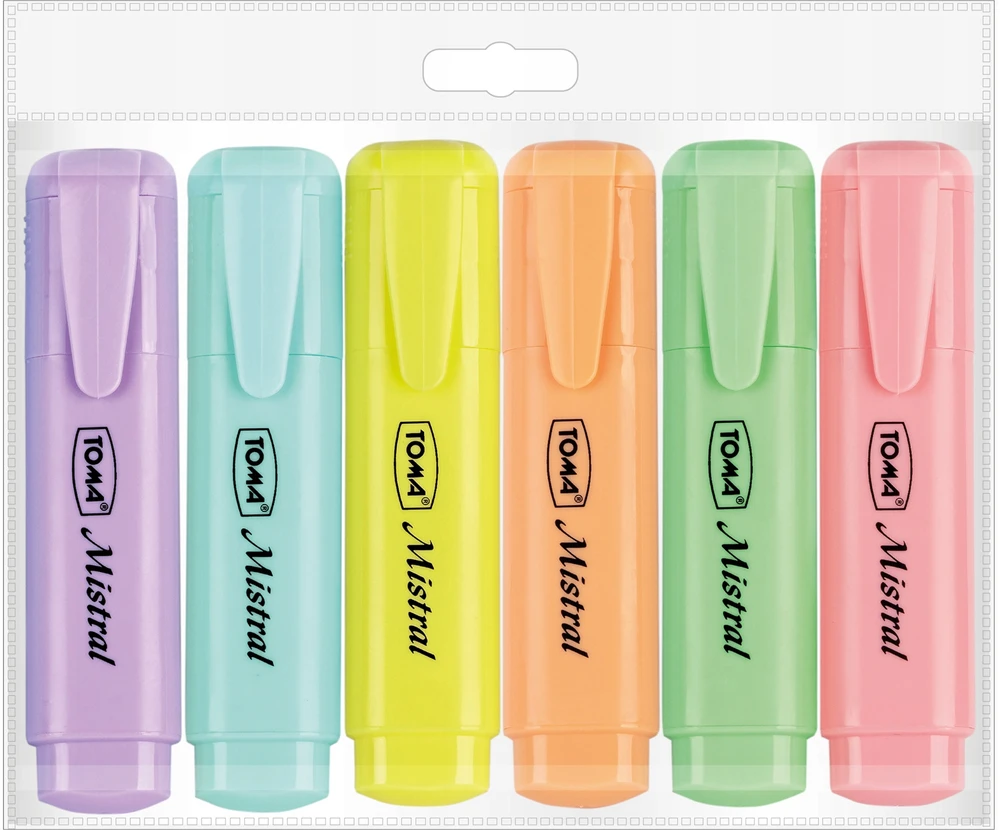 Toma Highlighter Mistral Pastel 6 spalvos TOMA