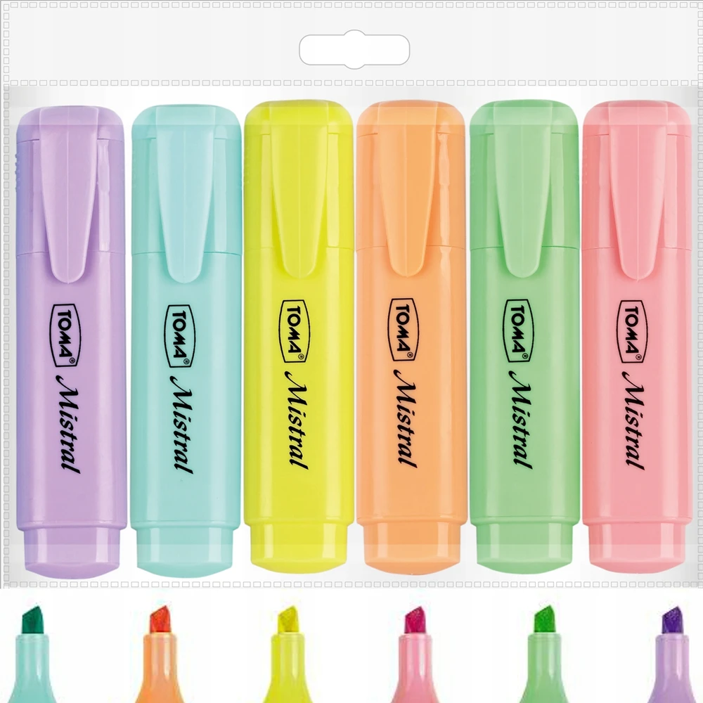Toma Highlighter Mistral Pastel 6 spalvos TOMA