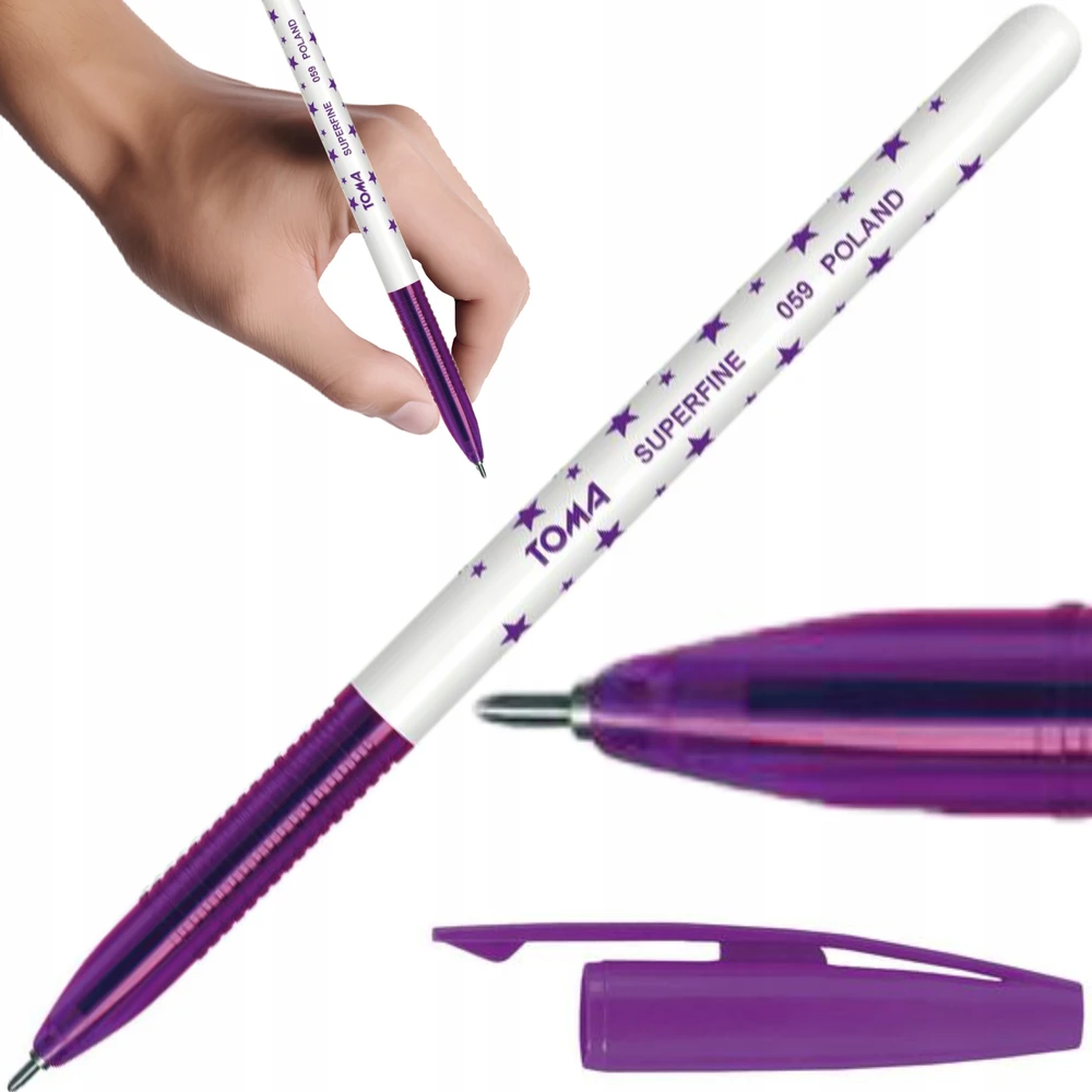 Toma Superfine To-059 rašiklis, violetinis, 0.5mm