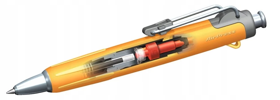 Tombow Airpress rašiklis, oranžinis